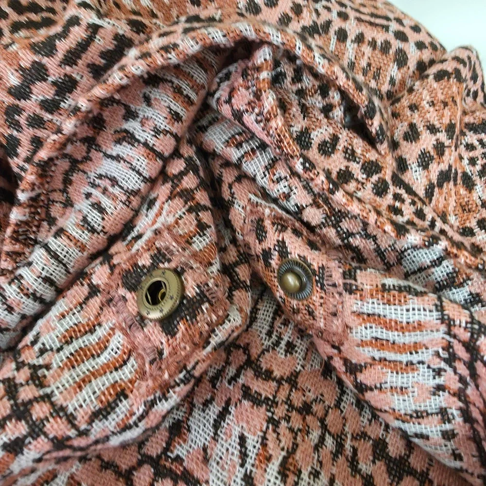 Soft Surroundings Korra Tweed Wrap‎ Beaded Embroidery Boho Earth Tones NWT
